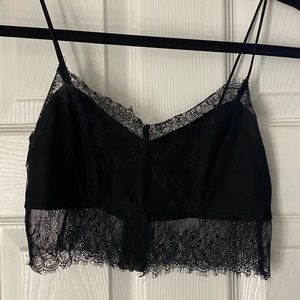 Top shop lace crop top
